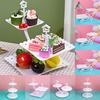 Plastic Cake Stand 2/3-Layers Food Fruit Plate Creative Dessert Rack  Wedding Birthday Party