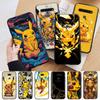 Черный чехол AP6 Pikachu для iPhone 16 15 Plus 14 13 12 11 Pro 8 7 6S SE 5S X XR XS Max Realme C30 C33 C31 9I Huawei Y8P Y9 Sofe Cover