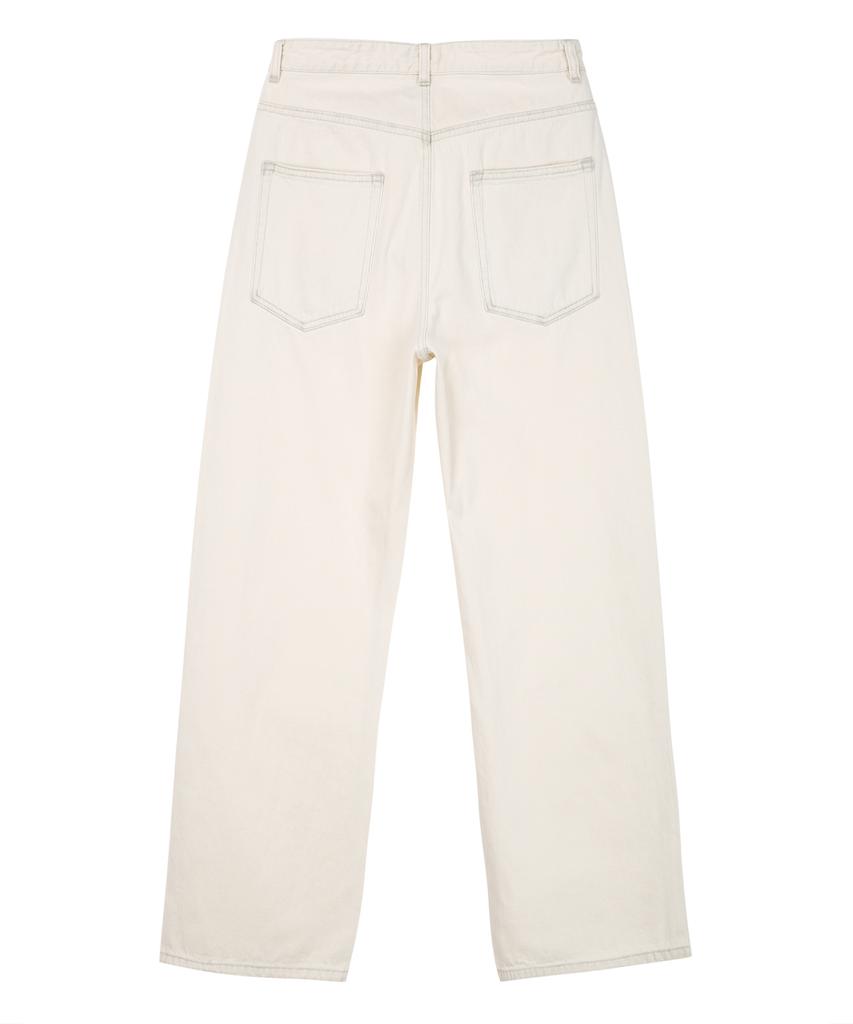 IL CORSO Dirty Washed Denim Pants Cream Iepa5F005Cr