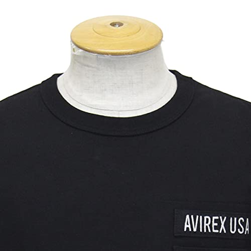 Avirex 6113328 S/S FATIGUE TEE Футболка с коротким рукавом в стиле милитари 09BLACK XL