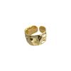 Ring Female Retro Ins Wind Irregular Concave Convex Surface Opening Ring Fashion Personality Heavy Industry Texture Ring Finger Rings Party Jewelry