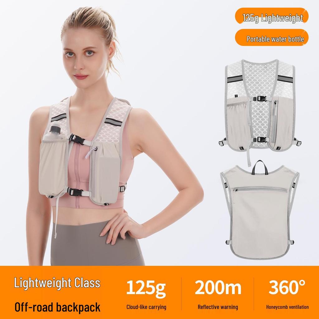 Унисекс Жилет для Бега по пересеченной местности и Пешего Туризма с Держателем для Бутылки Воды – Портативное Снаряжение для Активного Отдыха