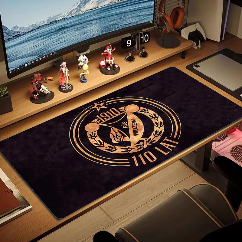Widzew Print Cushion Non-slip Laptop Tablet Big Mousepad XXL Mat Mini PC Playmat With Lock edge