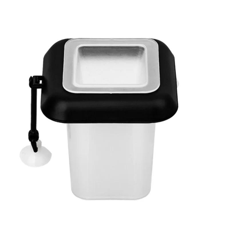 1pc Plastic Feeder Set With Suction Cup For Aquarium Red Worm Feeding Fish Tank Cone Live Food Tapered Hopper Basket Supplies