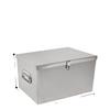 Lockable Rectangular Stainless Steel Toolbox with Thickened Construction