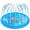 1 Pc Inflatable Outdoor Water Spray Mat for Kids - Splash-Proof PVC Lawn Play Mat with Fun Water Spray for Summer Fun