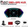 P3 HUD OBD2 GPS Проекционный дисплей Уклономер Инклинометр Автомобильный спидометр Температура воды Вольтметр Обороты Сигнализация HUD Бортовой компьютер