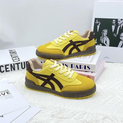 Дышащая повседневная обувь 2025 новая весна и осень универсальная плоская подошва корейская версия ins интернет-знаменитость нескользящая немецкая тренировочная сп