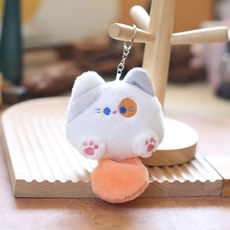 Милый милый котенок пельмени плюшевые игрушки кукла котенок сумка подвесной брелок кукла