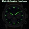 LIGE Men Watch High Quality Luxury Waterproof Chronograph Luminous Men's Wristwatch Leather Quartz Watches For Men Casual Clock