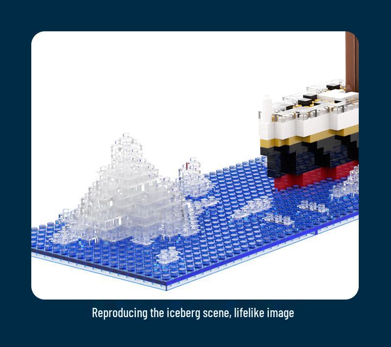 Совместимый с LEGO Титаник Мальчик Строительные Блоки Модель Корабля Головоломка Игрушка