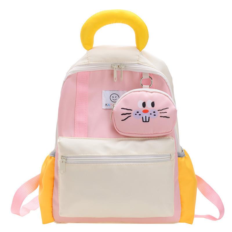 Adorable Lightweight Nylon Kids Backpack For School With Breathable Cotton Lining