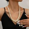 Корейская версия Размер Искусственный жемчуг Ожерелье Ключица Цепочка Шея Цепочка Аксессуары Женская Ниша Дизайн Ключица Цепочка