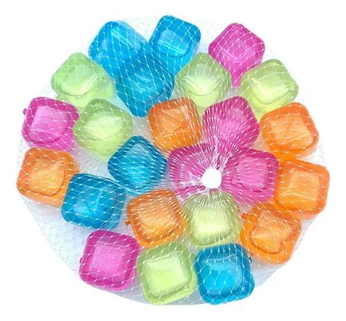 Reusable Ice Cube Set Colorful 20PCS