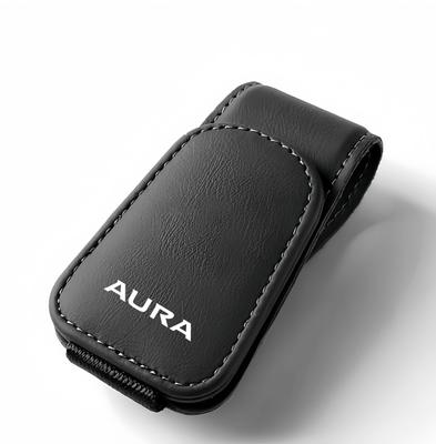 Держатель для солнцезащитных очков для автомобилей AURA, совместимый с Nissan Note Aura G G и включающий кожаный зажим для очков для билетов и и является простым в