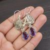 Украшения из африканского аметиста, серебро 935 пробы, великолепные серебряные серьги ручной работы для подарка на День благодарения