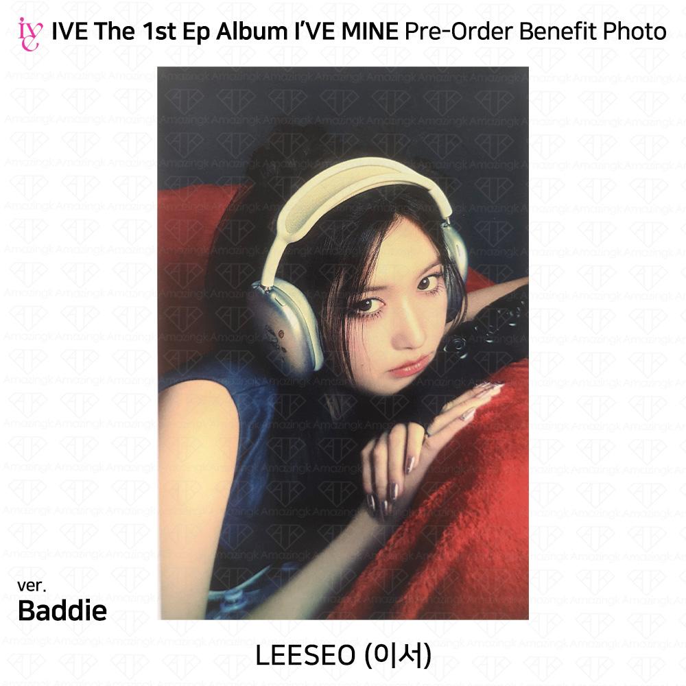 IVE Официальное фото первого EP I'VE MINE, стикер Polaroid, сложенный постер KPOP