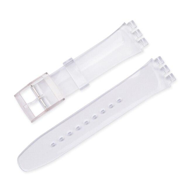 Силиконовый ремешок для часов Swatch, ремешок для часов 12 мм, 16 мм, 17 мм, 19 мм, 20 мм, водонепроницаемый резиновый браслет, аксессуары с инструментами