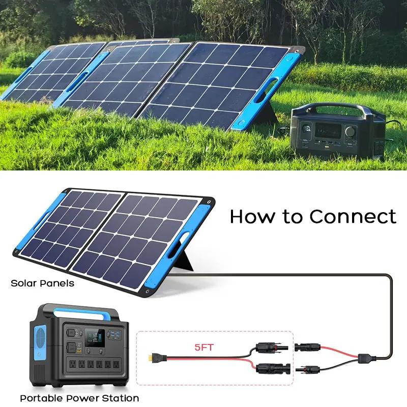 6м/20ФТ 3м/10ФТ 12AWG Кабель-переходник с разъема солнечной панели на XT60 для ВСЕХ ALLPOWERS Ecoflow River Delta Anker Bluetti Солнечных генераторов