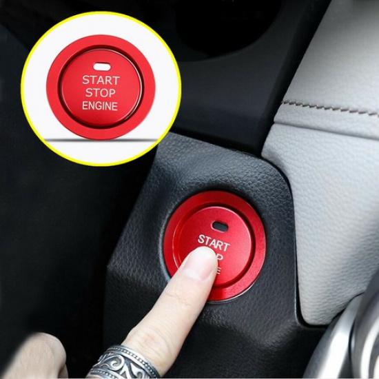 For Toyota Highlander + Engine Start Stop Push Switch Button Ring Cover Trim