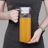 Cold Water Pitcher 1.1L Large Capacity Transparent Drink Dispenser Seal Pitcher with Lid Spout Lemonade Juice Beverage Jar for Hot Cold Drinks