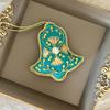 Vivienne Ornament Bell Handmade Ornament (Vivienne) [Christmas Blue] 86009XO-BL