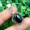 Black Onyx Gemstone 925 Sterling Silver Plated Necklace Chain Pendant Jewelry NST-J2H29879