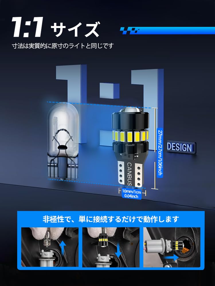 Светодиодная лампа T10 высокой яркости, Светодиодная габаритная лампа T10, Подсветка номерного знака, Салонная лампа,