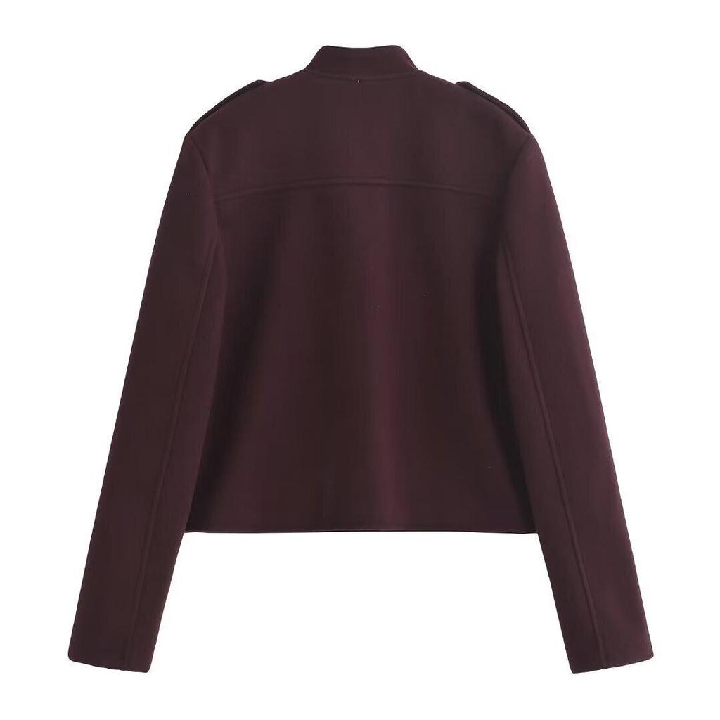 2024 Осень Женская Европейский и Американский Стиль Мягкая Короткая Куртка Пальто