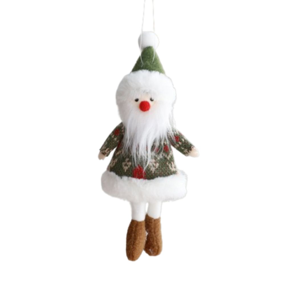 Мультяшный Санта-Клаус, подвесные украшения, мягкие украшения для рождественской елки, подарок на Новый год
