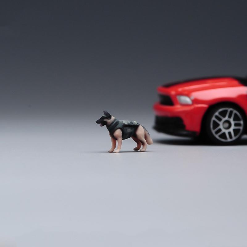 Статуэтка домашнего животного из смолы в масштабе 1/64, 3D-печать, форма собаки/кошки, фигурка, ручная работа, миниатюрная модель, идеально подходит для домашнего декора