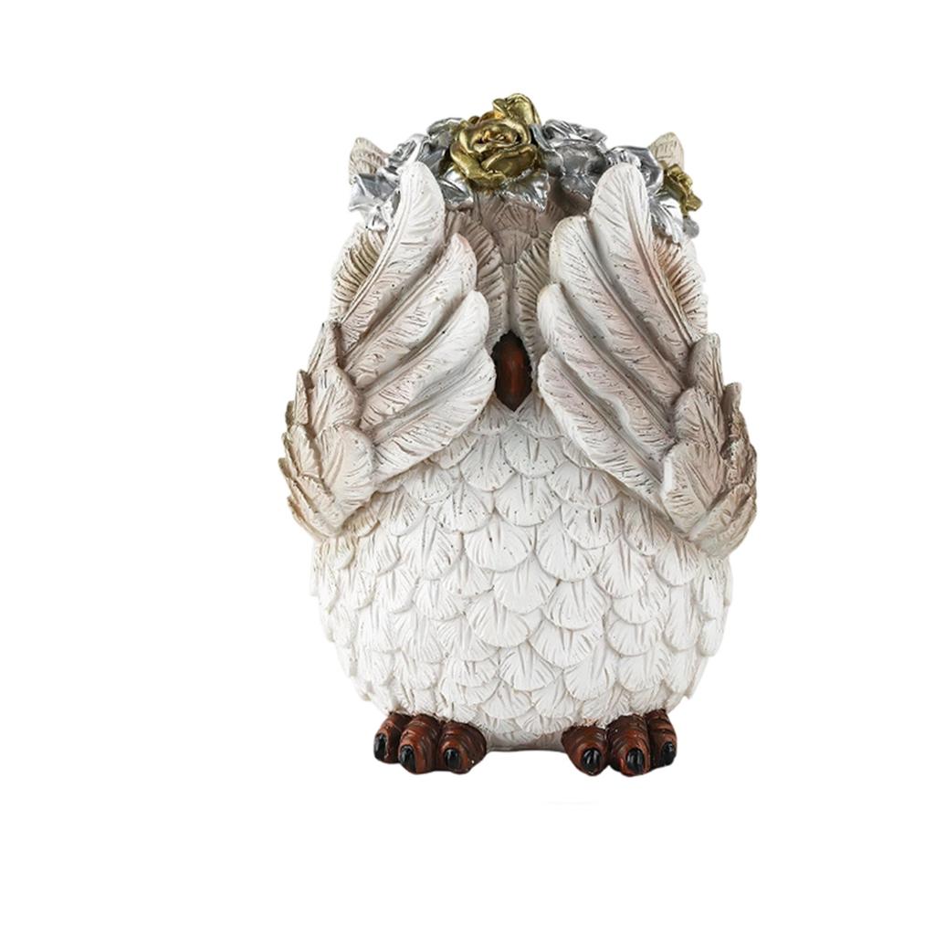 Смола Не Слушает, Не Смотрит, Не Говорит, Статуэтки Сов, Настольное Украшение