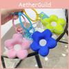 Adorable Colorful Fabric Flower Keyring Unique Doll Machine Gift For Trendy Style