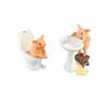 3D Cute Pig Statue Toilet Pig Figure  Creative   Garden Decoration