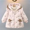 Add Velvet and Thick Coat with Winter Cotton-padded Jacket Women's Down Cotton-padded Jacket One Year Old Girl Cotton-padded Jacket