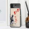 Street Art Banksy Graffiti Phone Case For Samsung Galaxy Z Flip 7 Flip7 Zflip 6 Flip6 5 Flip5 4 Flip4 3 Flip3 5G Fundas Black Co