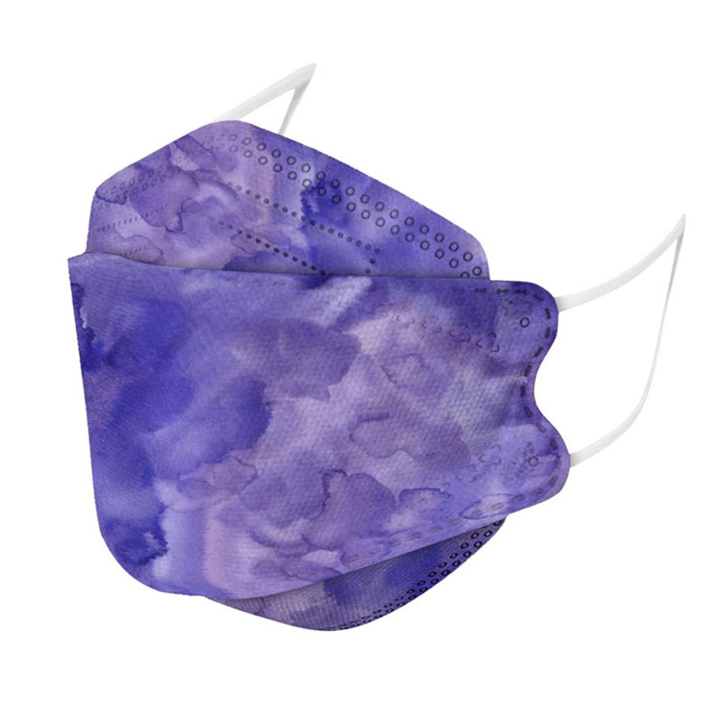 Взрослая одноразовая защитная маска KF-94 с красочным принтом 3D модная маска в виде рыбьего рта