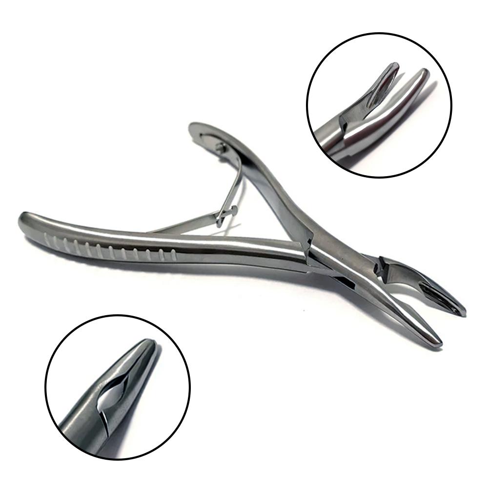 1PC Dental Curved Bone Rongeur Forceps Orthodontic Surgical Instrument For Oral Surgery Tools Professional