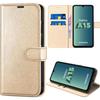 Flip Case - Booling - for Samsung Galaxy A15 5G - Shockproof - PU Leather - Gold