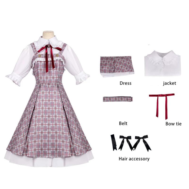 Костюм для косплея Манакаси Хондзё Кандзаки Манами из полиэстеровой ткани, предназначенный для аниме-конвенций и повседневной носки.