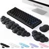 Tuozaiira Reposamuñecas para Teclado en la Nube Ergonómico Soporte para Alivio del Dolor Blanco Rosa Morado Azul
