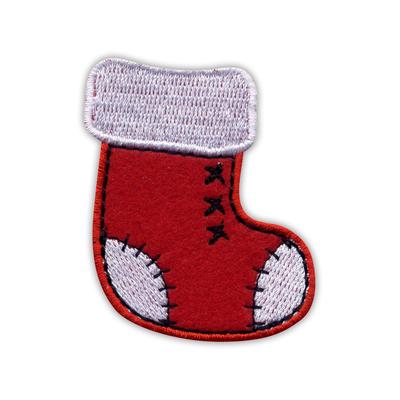 Patchion Christmas Boot - Sew-on - Embroidered Patch/Badge/Emblem