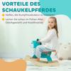 Rocking Animal Donkey Baby Rocking Toy with Handles Rocker Rocking Seat 59 x 27 x 43 cm Teal