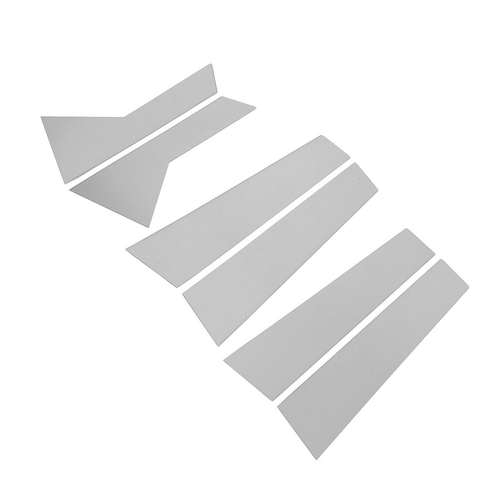 6 шт. Накладки на стойки кузова, хромированные, с зеркальной отделкой, устойчивые к атмосферным воздействиям, высокопрочные, для дверей и окон