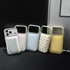 Мягкий чехол для телефона из ТПУ с дизайном в горошек для iPhone 16/17/18 Pro Max, противоударный, с магнитной подставкой, легкий, роскошный, задняя панель