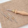Регулируемая вышивальная и вязальная ручка, инструмент для плетения, валяния, рукоделия, прошивочная игла, нитевдеватель, деревянная ручка, сменные крючки, наборы инструментов