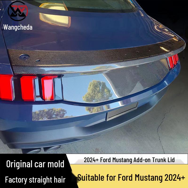 Углепластиковый спойлер на багажник и задний диффузор для Ford Mustang 2024+