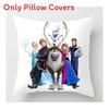 The Frozen Snow Queen Cartoon Cushion Cover Linen Material Cozy Spaces Home