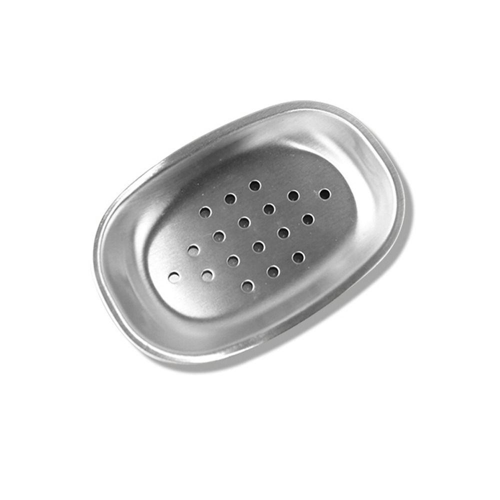 Stainless Steel Soap Dish Double Layer Soap Container Tray  Bathroom Kitchen Sink Organizer