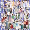 JIANWU 50 Sheets Simple Decor Material Girl Character Outfit Sticker Creative DIY Journal Scrapbooking Collage Stationery